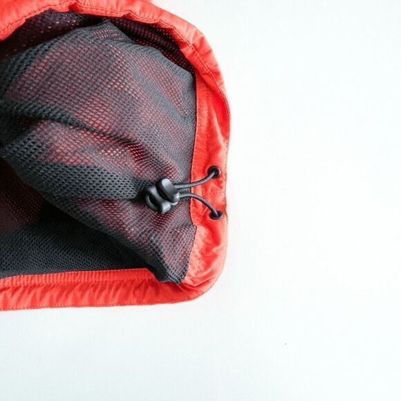 Pearl iZumi Mens Windbreaker Jacket Pullover Long Sleeve Orange Black Medium - Picture 11 of 11